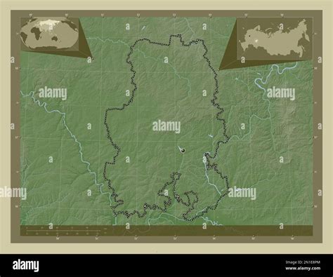 udmurt republic  russia elevation map colored  wiki style  lakes  rivers corner