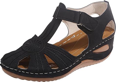 Sandales Femmes Talon Compens Ergonomique Orthop Dique Confortable