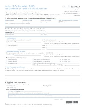 Schwab Letter Of Authorization Fill And Sign Printable Template Online