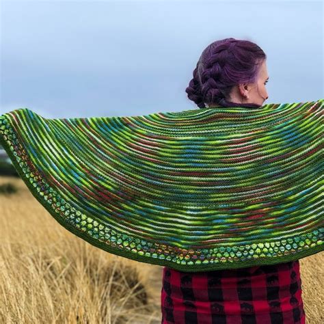 Knit Half Circle Shawl Pattern Etsy