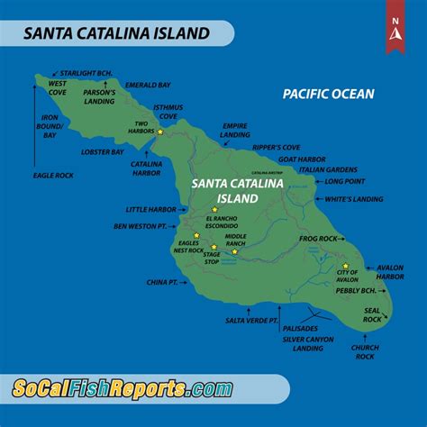 Santa Catalina Island - Fish Reports & Map