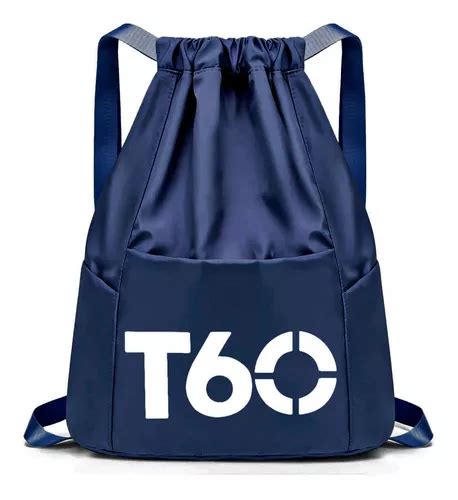 Mochila Bolsa Masculina Treino Academia Esportiva Tipo Saco Cor Azul