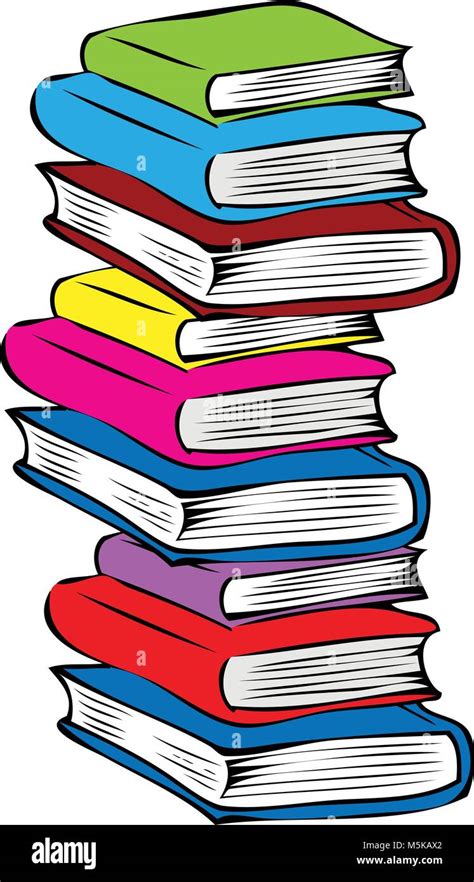 A Pile Of Books Stock Vector Image Art Alamy