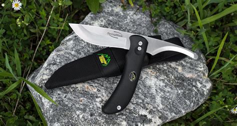 Outdoor Edge Swingblade Hunting Knife Two Blades In One Black Tpr