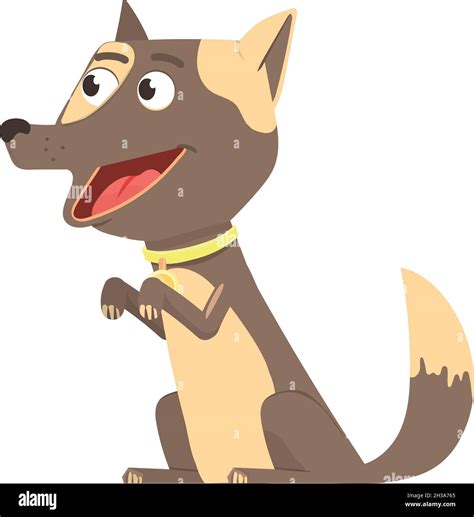 Cartoon sitting dog hi-res stock photography and images - Alamy