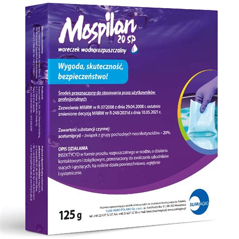 Mospilan 20 SP Sumi Agro acetamipryd środek owadobójczy Agrosimex pl