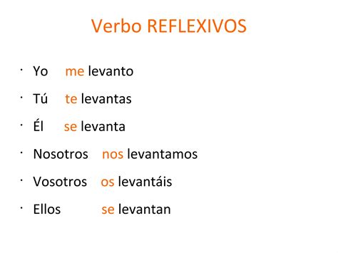 Verbos Reflexivos Ppt