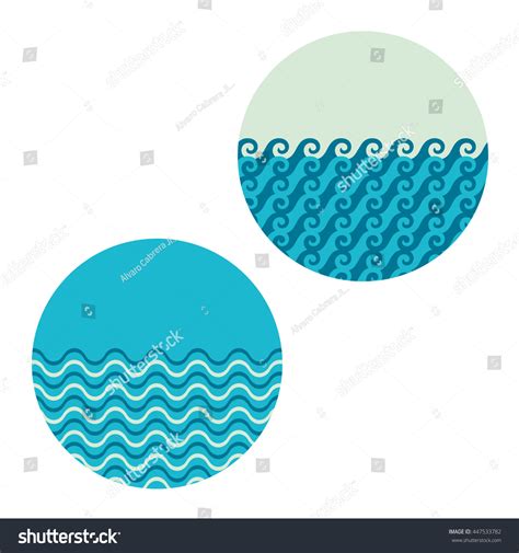 Vector Wave Circle Set Stock Vector (Royalty Free) 447533782 | Shutterstock