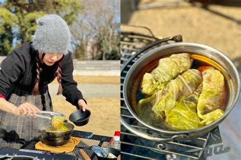 大豆ミートを使ったロールキャベツの味はさらさがキャンプで料理に挑戦！ J Wave News