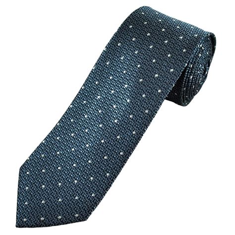 Navy Light Blue With White Polka Dot Men S Silk Tie From Ties Planet UK