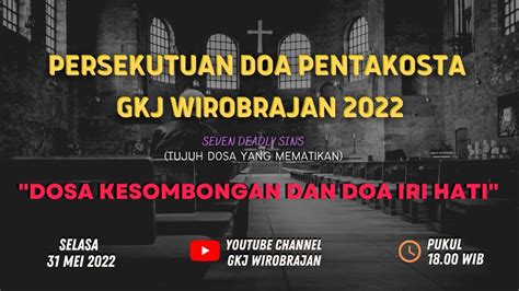 Persekutuan Doa Pentakosta Youtube