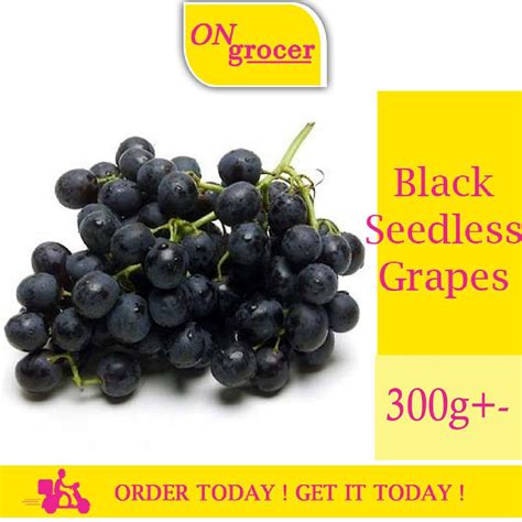 A0432 Black Seedless Grapes 300g Shopee Malaysia