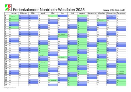 Ferien In Nordrhein Westfalen Ein Berblick Ferien Mv