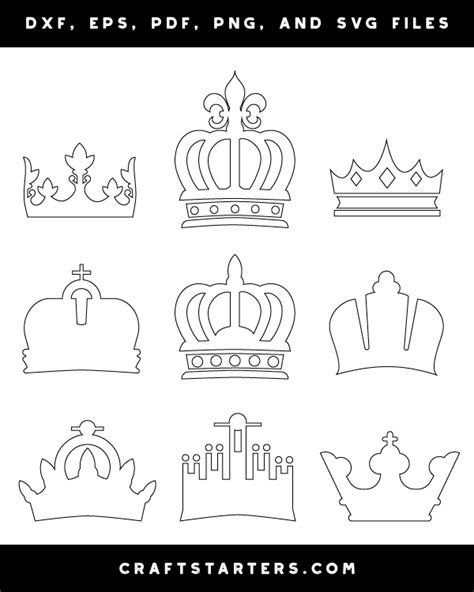 Princess Crown Template Cut Out