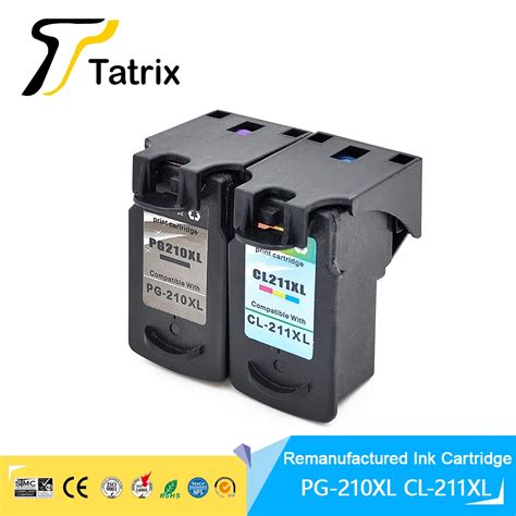 Tatrix 210 210XL PG210 CL 211 CL211 CL 211 211XL Premium Black