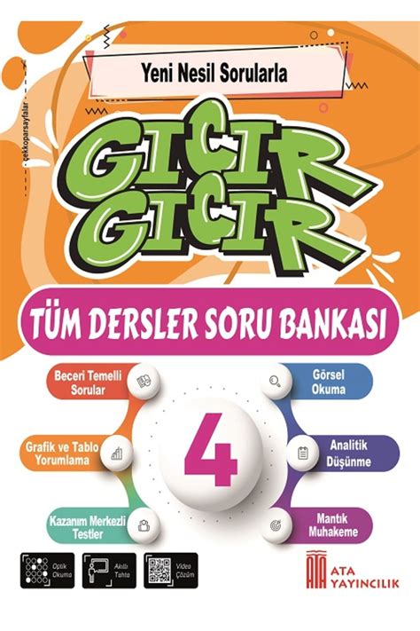 Ata Yayıncılık 4 Sınıf Gıcır Gıcır Tüm Dersler Soru Bankası Fiyatı