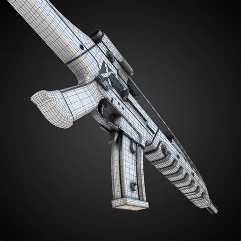 XM8 Assault rifle Hi-Res 3D Model .max .obj .fbx .lwo .lw .lws .ma .mb - CGTrader.com