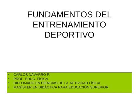 Ppt Fundamentos Del Entrenamiento Deportivo Dokumen Tips