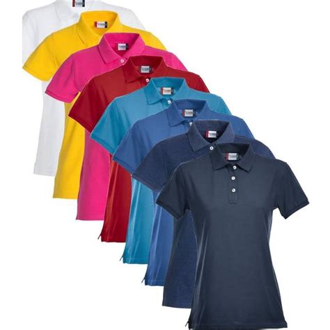 Clique Premium Dame Polo T Shirt Kongeblå • Pris