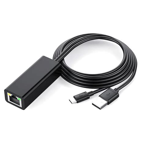 Ethernet Adapter with Power Cable for TV Stick (2Nd Gen), 4K Stick,TV ...