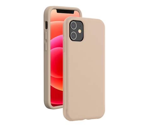 BigBen SoftTouch Silicone Case Do IPhone 12 Mini Beige Etui I Obudowy