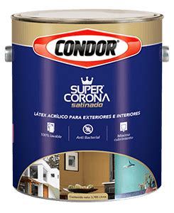 Super Corona Satinado Para Interiores Dormitorios Pinturas Condor