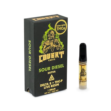 Covert Carts 1g Live Resin Sour Diesel Sativa Loud Industries