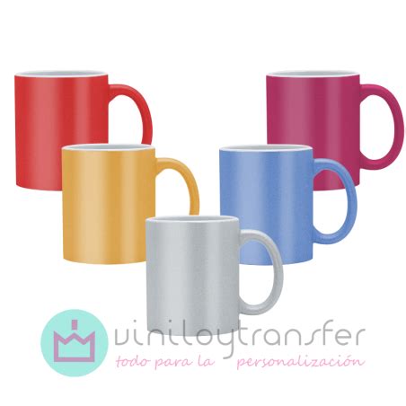 Taza sublimación Glitter 5 colores Viniloytransfer