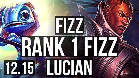 FIZZ Vs LUCIAN MID Rank 1 Fizz 8 0 4 Legendary TR Challenger