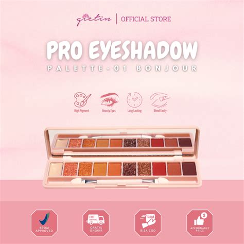 Jual Gietin Pro Eyeshadow Palette Pigmented Soft GT10 EYESHADOW 10