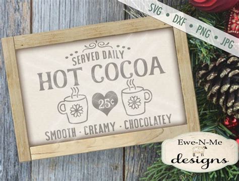 Hot Cocoa Svg Cocoa Svg Holiday Svg Winter SVG Etsy