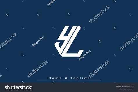 Alphabet Letters Initials Monogram Logo Yl Stock Vector Royalty Free