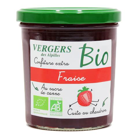 Fraise Confiture Bio Extra 370g Confit De Provence