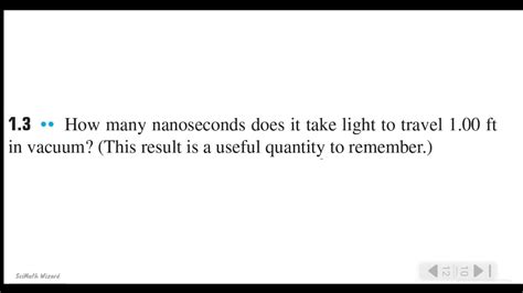 Unit Conversion Solving For The Time Seconds S To Nanoseconds Ns