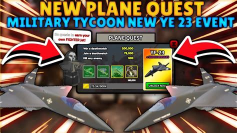 Military Tycoon Yf 23 New Update New Plane Quest Event Military Tycoon New Update Youtube