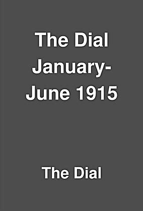 The Dial magazine | Series | LibraryThing