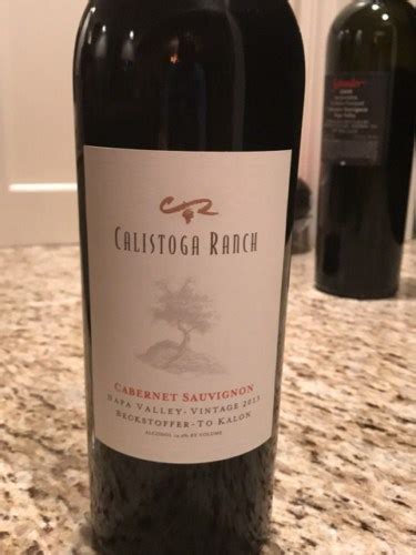 Calistoga Ranch Beckstoffer To Kalon Cabernet Sauvignon Vivino US