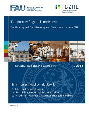 Ausfüllbar Online Zur Planung und Durchfhrung von Fachtutorien an der