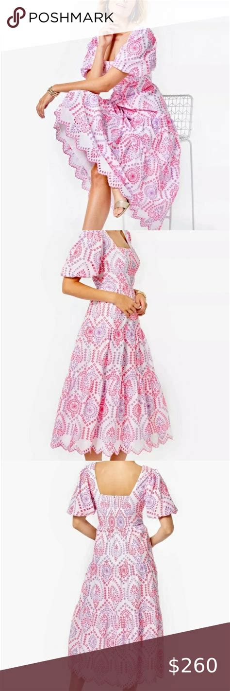 Lilly Pulitzer Katalina Midi Eyelet Dress HTF Eyelet Dress Dress