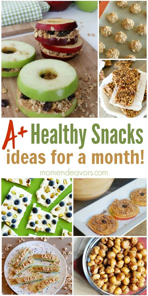 A Month Of Healthy Snack Ideas Nutrition Line