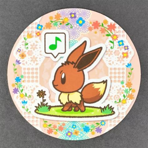 Eevee Pokemon Center Coaster Walking Series Rare Nintendo Du Japon F S