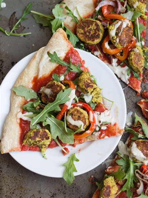 Vegan Falafel Pizza Connoisseurus Veg