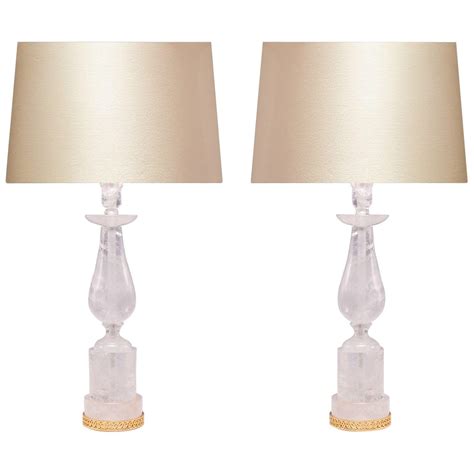 Pair Of Elegant Crystal Schonbek Lamps For Sale At 1stdibs Schonbek