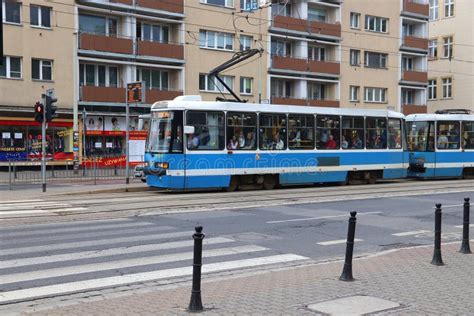 Wroclaw Tram Poland Editorial Stock Image Image Of Wroclaw 201443989