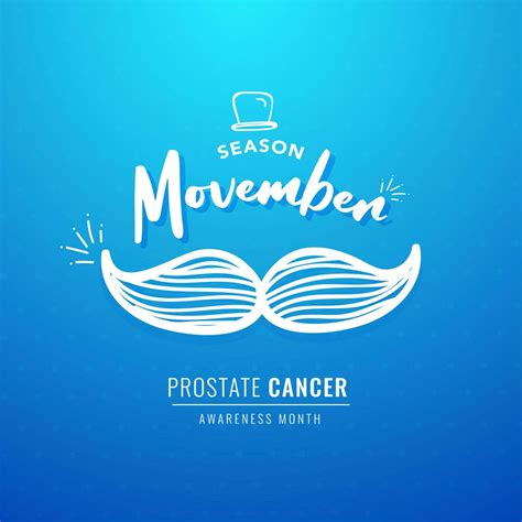 Movember Season Poster Or Template Design With Creative Mustache