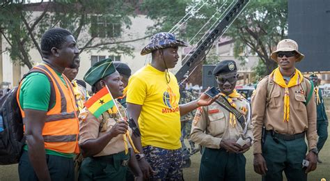 In Ghana A Group Of Pathfinders Walks Miles To Camporee Seventh