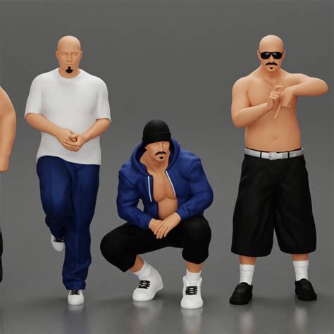 D Printable The Gangster Homies Collection By Dgeschaft Miniatures