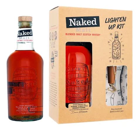 Whisky Naked Malt Blended Malt Scotch Ml Luces Led Cuotas Sin