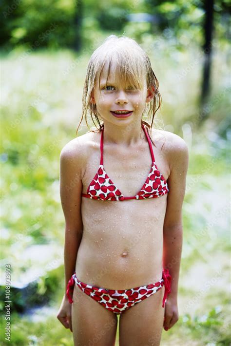 Portrait Of Girl In Bikini Stock Photo Adobe Stock