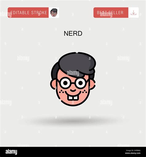 Geek Cartoon Stock Vector Images Alamy